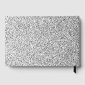 シルバーグレー光グリッタースパークルズモノグラム ゲストブック (裏面)