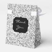 シルバーグレー光グリッタースパークルズモノグラム フェイバーボックス (裏面サイド)