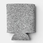 シルバーグレー光グリッタースパークルズモノグラム 缶クーラー (裏面)