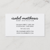 シルバーグレー再生木材 名刺 (裏面)