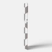 シルバーグレー幾何学的デコキューブパターン Case-Mate iPhoneケース (裏面 / 右)