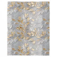 シルバーグレー葉金ゴールド