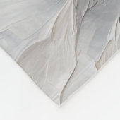 シルバーグレー葉金ゴールド フリースブランケット (角)