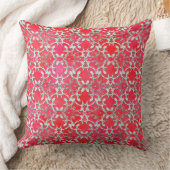 シルバーグレー赤踊り巻 クッション (ブランケット)