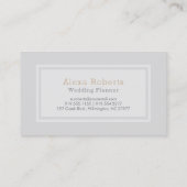 シルバーグレー金ゴールドシボロンモノグラム 名刺 (裏面)