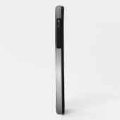 シルバーグレー金属デザインステンレス鋼の外観 Case-Mate iPhoneケース (裏面/左)