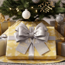 シルバーグレー ゴールド シック エレガント クリスマス ボタニカル