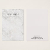 シルバーグレー&ダスティピンクパーム・ネックレスディスプレイ (正面&裏面)