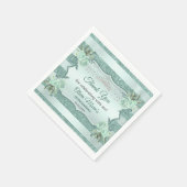 シルバーグ王室のリーンキンセアニェラ誕生日 スタンダードカクテルナプキン (角)