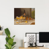 シルバーケーキバスケット – ジョン・フランシスファインアートポスター ポスター (ホームオフィス)