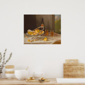 シルバーケーキバスケット – ジョン・フランシスファインアートポスター ポスター (キッチン)