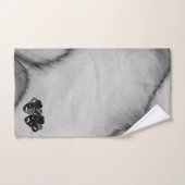 シルバーコメディと悲劇シアターデザイン車旗 バスタオルセット (ハンドタオル)