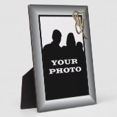 シルバーコメディ悲劇金ゴールドマスク8x10フォトプラーク フォトプラーク (側面)