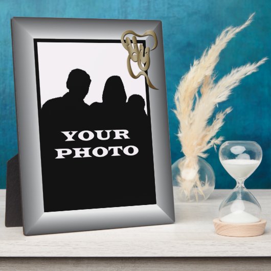 シルバーコメディ悲劇金ゴールドマスク8x10フォトプラーク フォトプラーク (側面)