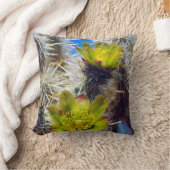 シルバーコラカクタスワイルドフラワーズ クッション (ブランケット)