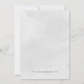 シルバーコンフェッティベイビーシャワー招待状 招待状 (裏面)