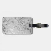 シルバーコーサイドプリントメタリックラゲージタグ ラゲッジタグ (裏面横)