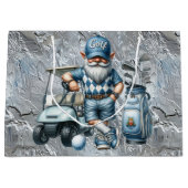 シルバーゴルフ小妖精や小人 ラージペーパーバッグ (正面)