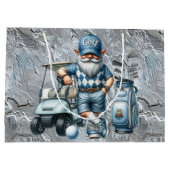 シルバーゴルフ小妖精や小人 ラージペーパーバッグ (裏面)