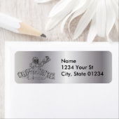 シルバーゴールテンダー差出人住所ラベル ラベル (インサイチュ)