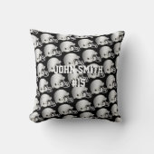 シルバーサッカーヘルメット・カスタム クッション (正面)