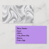 シルバーサテン 名刺 (正面/裏面)