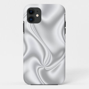 シルバーサテン iPhone 11 ケース