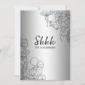 シルバーサプライズ30歳の誕生日 招待状 (裏面)