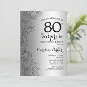 シルバーサプライズ80thバースデーパーティー 招待状 (スタンド正面)