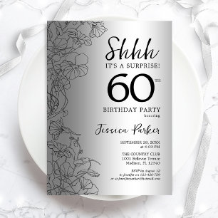 シルバーサプライズ 60歳の誕生日 招待状