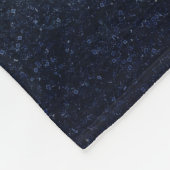 シルバーサンエレガントムーンドゥードルマンダラブルーデザイン フリースブランケット (角)