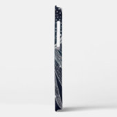 シルバーサンエレガントムーンドゥードルマンダラブルーデザイン Case-Mate iPhoneケース (裏面 / 左)