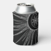 シルバーサンエレガントムーンマンダラブラックデザイン 缶クーラー (缶裏面)