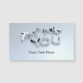 シルバーサンキューカスタム磁気カード (正面)