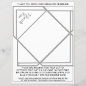 シルバーサンキューカード封筒紙 (正面)