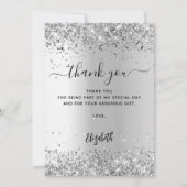 シルバーサンキューカード 招待状 (正面)