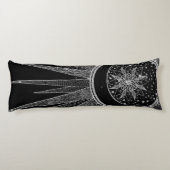 シルバーサンムエレガントーンマンダラブラックデザイン ボディピロー (裏面)