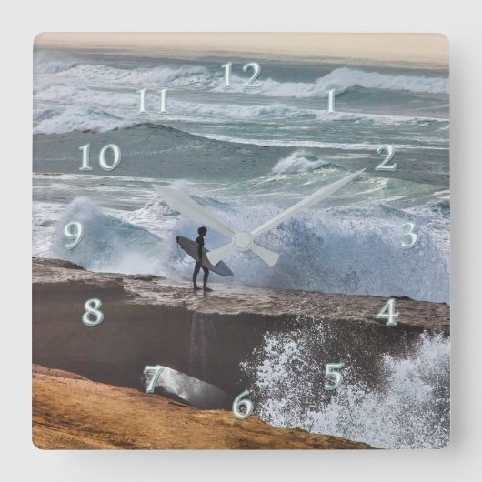 シルバーサーファーのプラグイン2 スクエア壁時計 (正面)