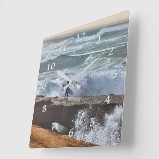 シルバーサーファーのプラグイン2 スクエア壁時計 (傾斜)