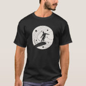 シルバーサーファーのミニマリスト白 Tシャツ (正面)