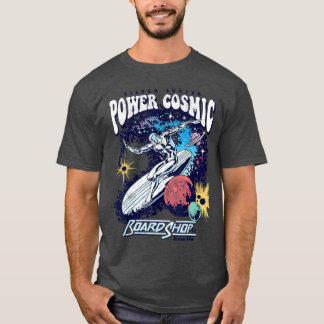 シルバーサーファーの力 コズミックボードショップ Tシャツ