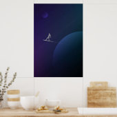 シルバーサーファーミニマル ポスター (キッチン)