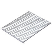 シルバーシェブロン手帳 ノートブック (左側)