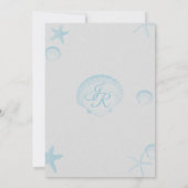 シルバーシェル海結婚側 招待状 (裏面)