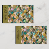 シルバーシザーカラーマーメイドはかりで測美容師 名刺 (正面/裏面)