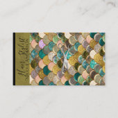 シルバーシザーカラーマーメイドはかりで測美容師 名刺 (正面)