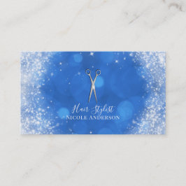 シルバーシザーフェアリータールブルー美容師 名刺