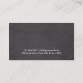 シルバーシザー美容師シャルボード 名刺 (裏面)