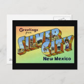シルバーシティニューメキシコからの挨拶 ポストカード (正面/裏面)