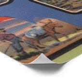 シルバーシティ，ニューメキシコ – ラージ・レター・シーン ポスター (角)